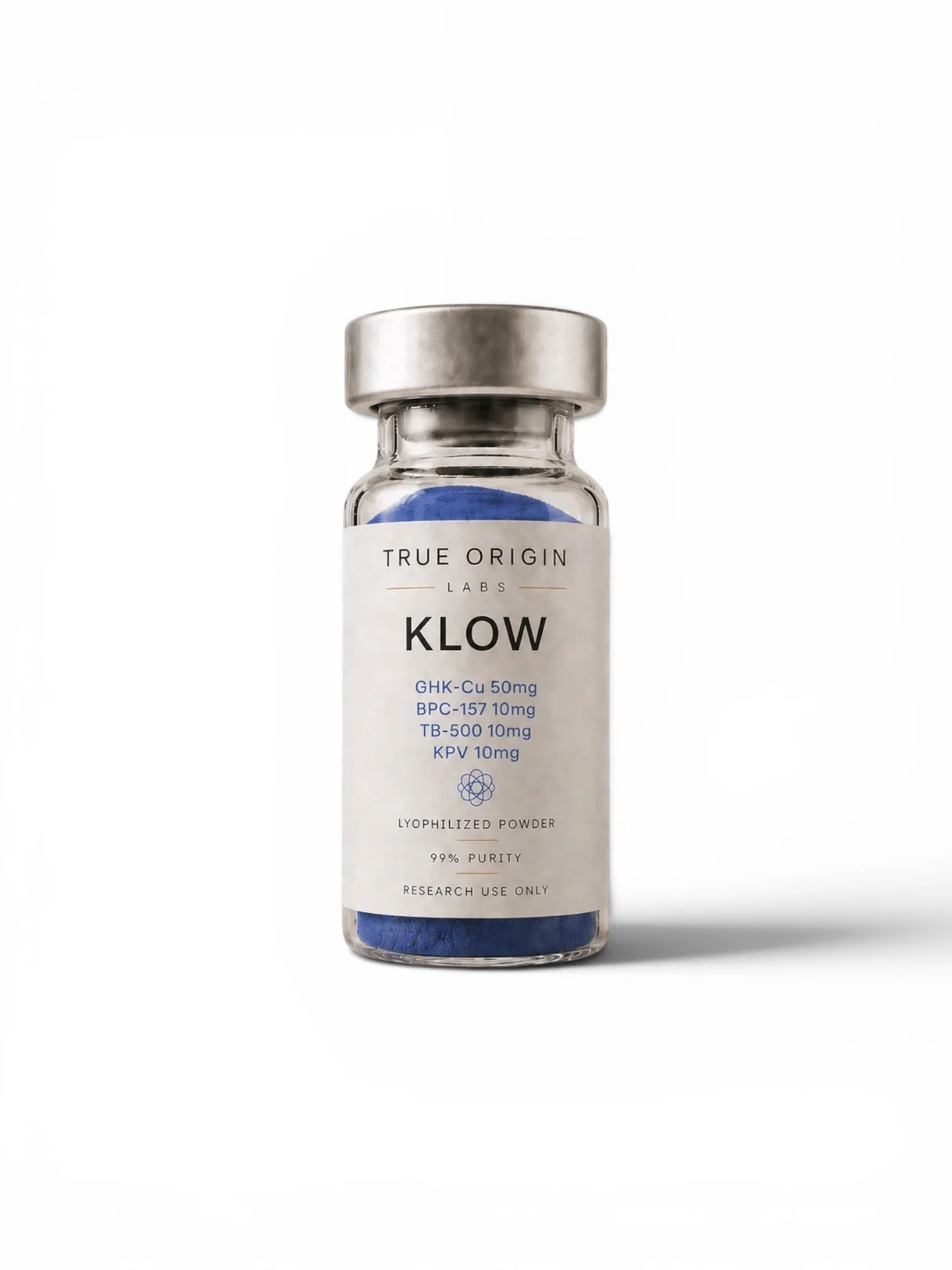 Klow Blend (GHK-Cu + BPC-157 + TB-500 + KPV) research peptide